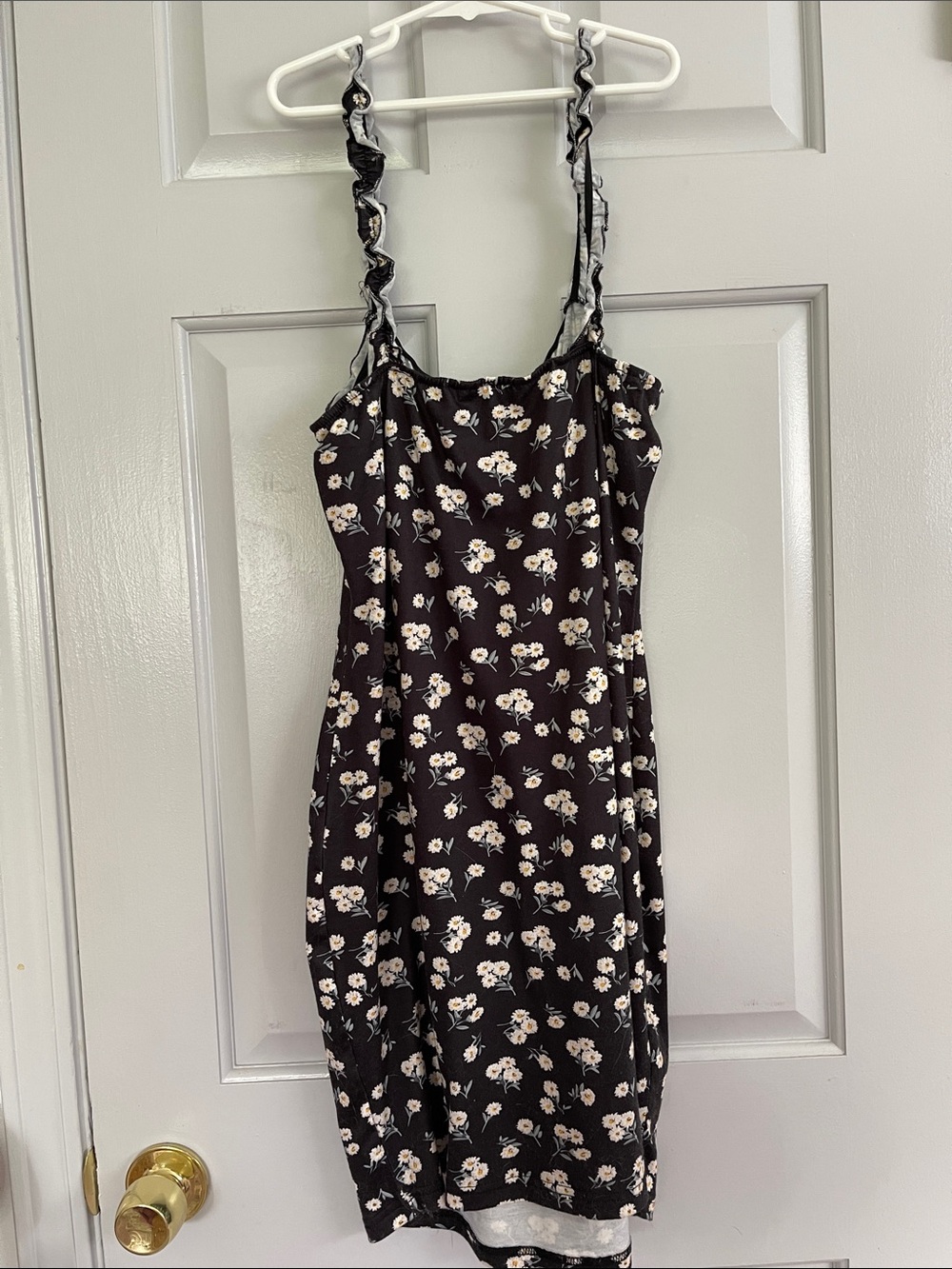 Floral Ruffle-Trim Slip Dress - Picture 6 of 7
